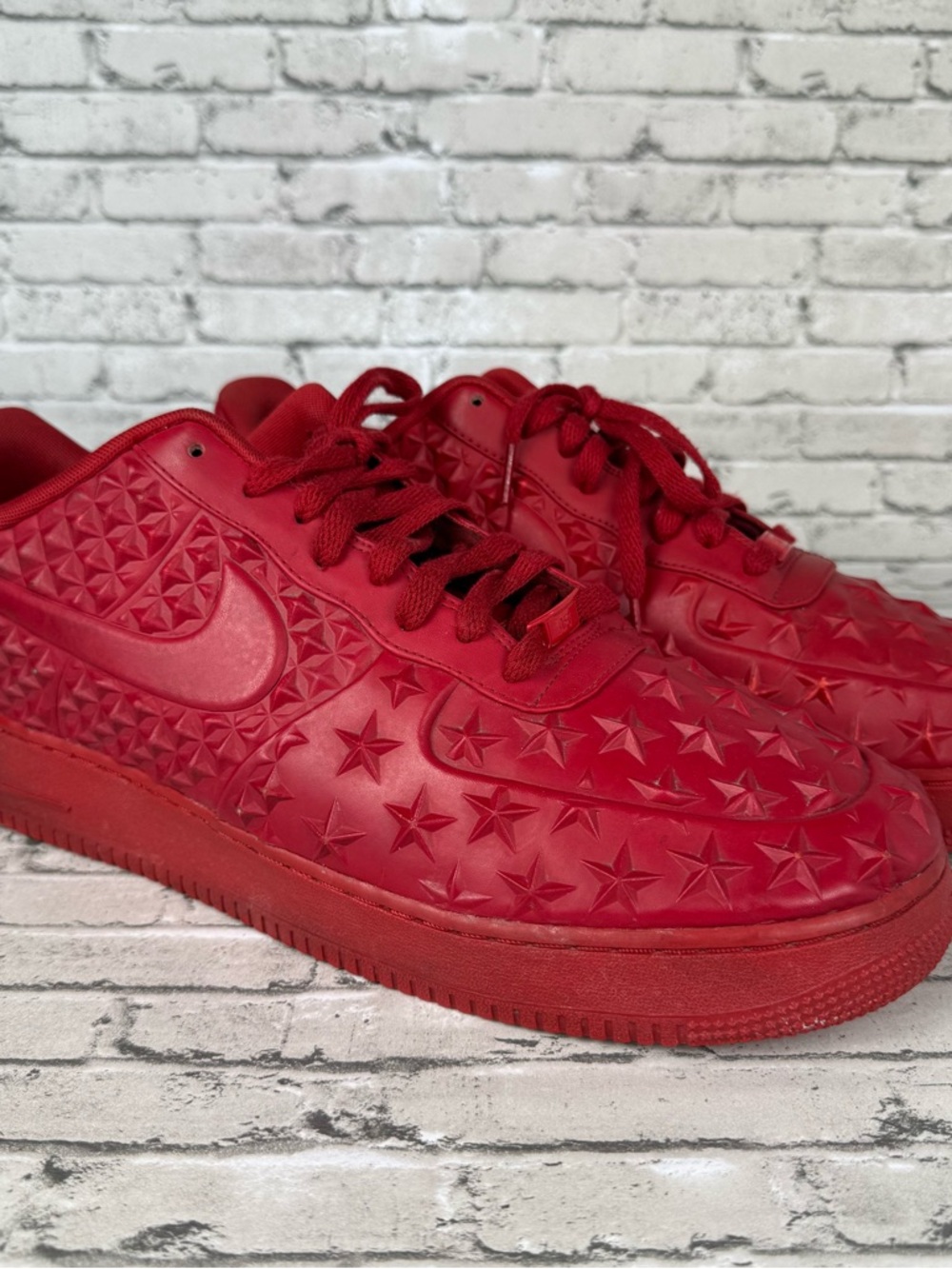 Size 15 Nike Air Force 1 Low  LV8 VT Independence Day Red Sneakers 789104-600